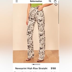 Reformation Newsprint Jeans